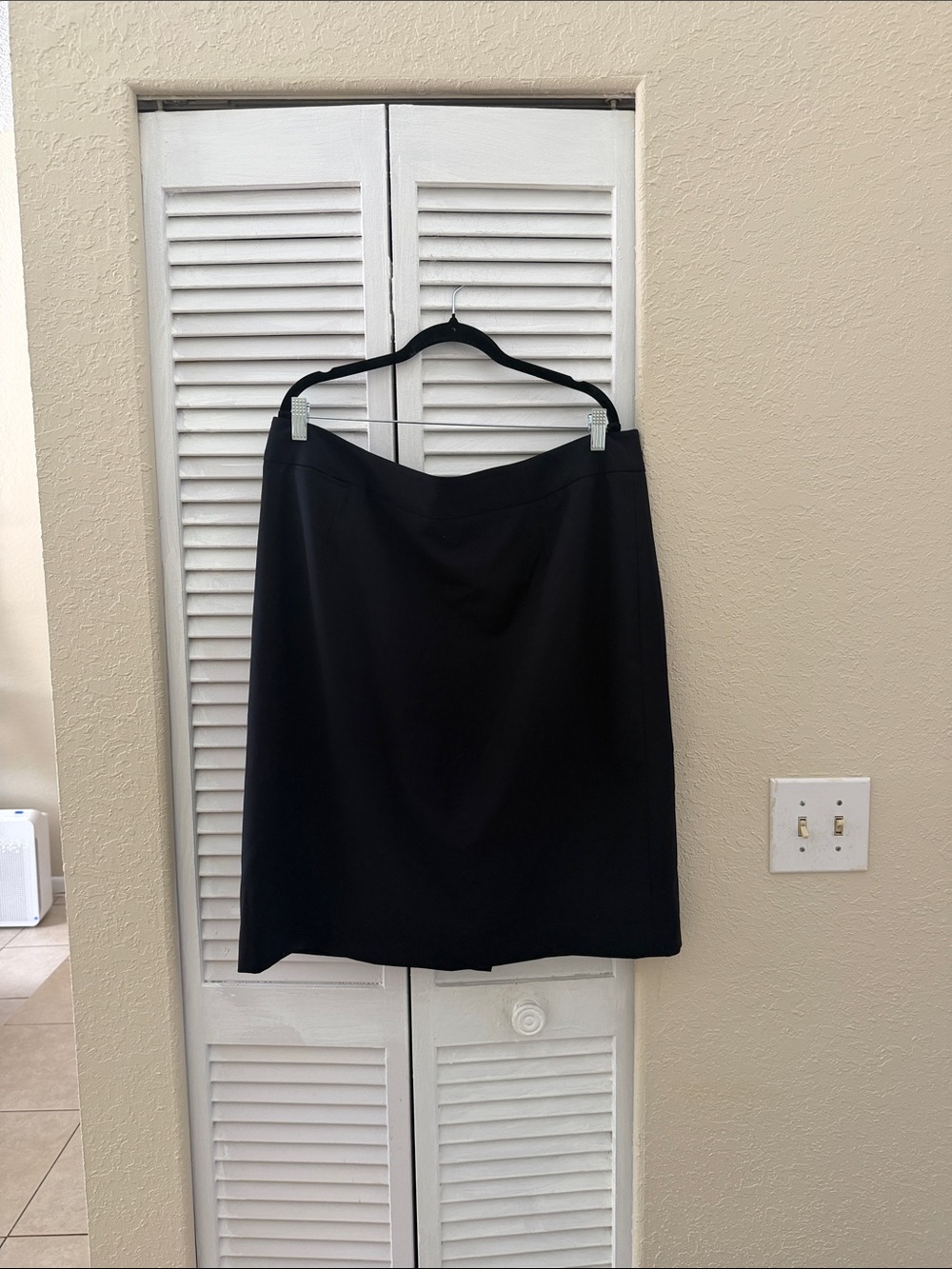 Calvin Klein navy midi skirt in navy size 16w